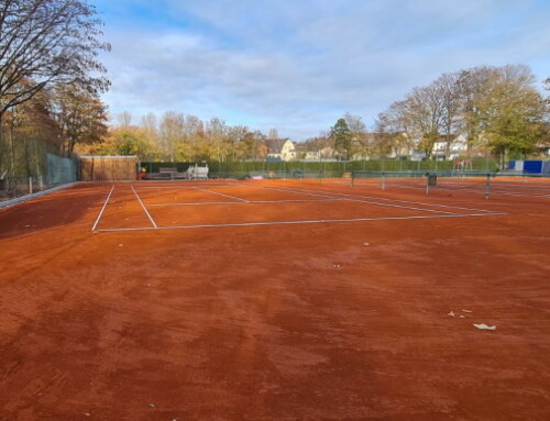 Sanierung der Tennisplätze abgeschlossen.